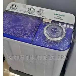 Hisense 7.5 Kg Top Load Twin Tub Washing Machine.