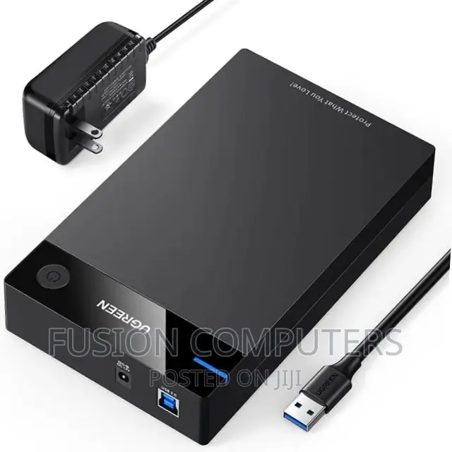 Ugreenusb3.0 3.52.5hard Driveenclosure With UK Power Adapter