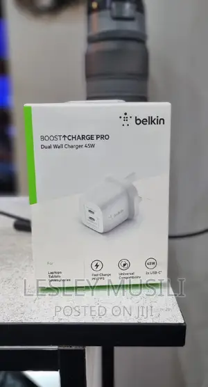 Belkin Boost Charge Pro Dual USB-C Gan Wall Charger 45W6499
