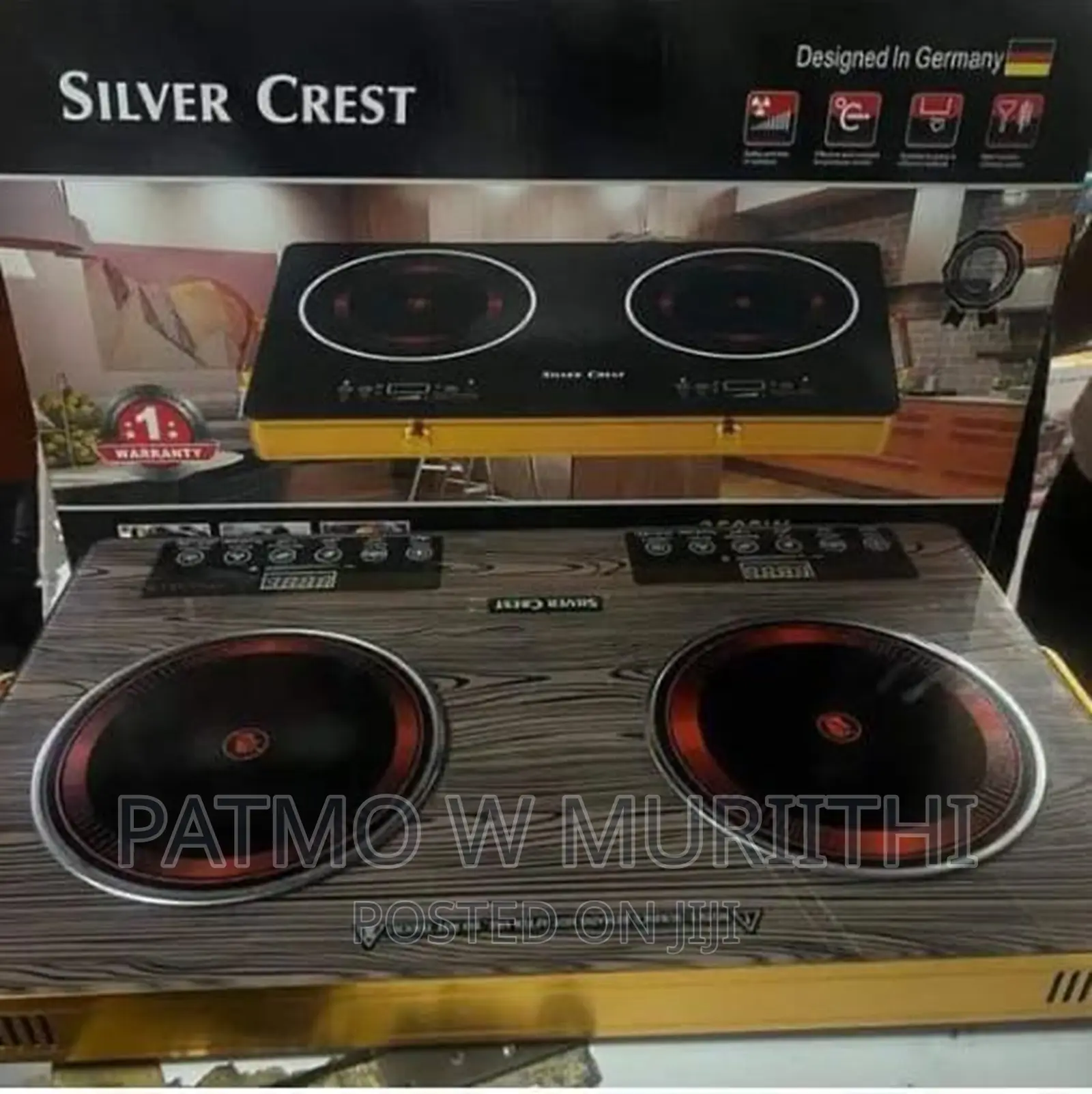 Double Silver Crest Infrared Induction Cooker