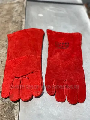 Safety Gloves Welding Gloves Work Red Gloves