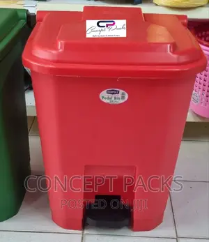50l Pedal Dust Bin. Assorted Colours Available