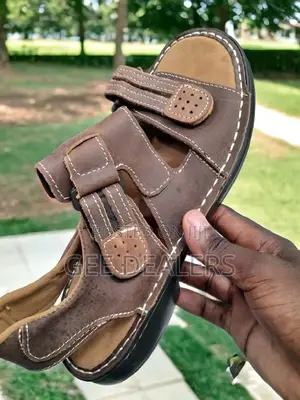 Brown Leather Open ,Open Shoes 40-45
