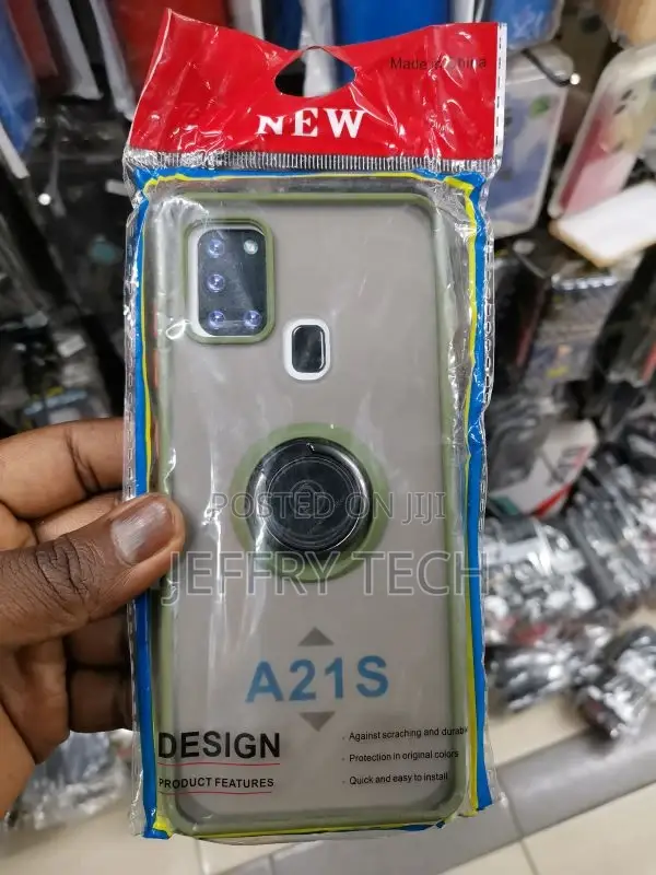 SAMSUNG Galaxy A21s Smoke Case With Ring Stand