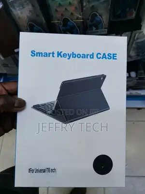 Universal Bluetooth Keyboard Case for 7-8 Inch Tablets - Bla