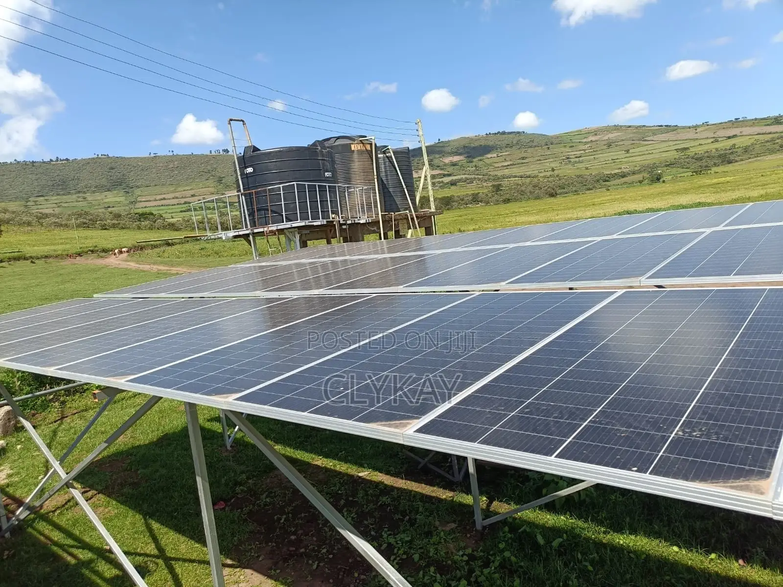 Borehole Solar Pump Installation Solar Panels