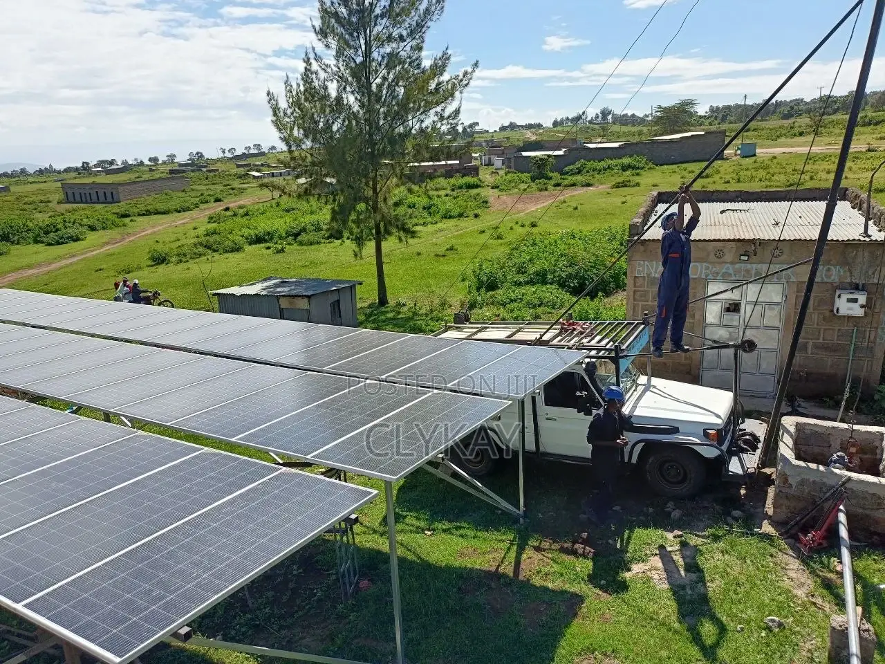 Borehole Solar Pump Installation Solar Panels