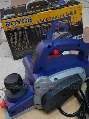 Power on Wood Electric Planer 950 Watts Royce