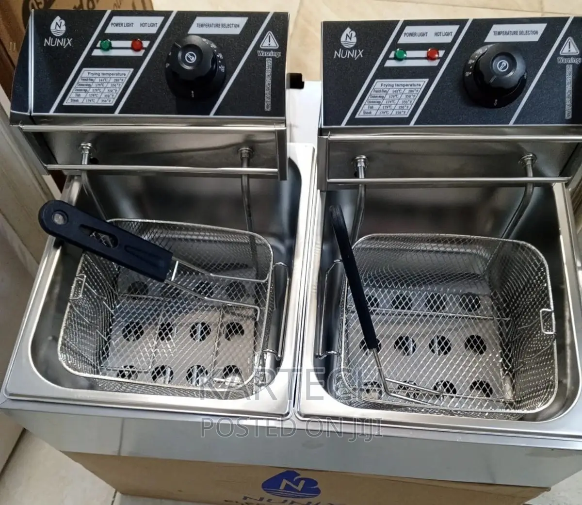 Nunix Double Deep Fryer - 6ltrs.+6ltrs.