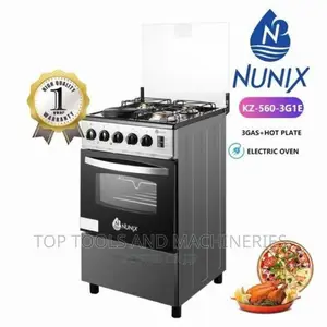 Nunix 3gas +1electric Free Standing Cooker With Oven