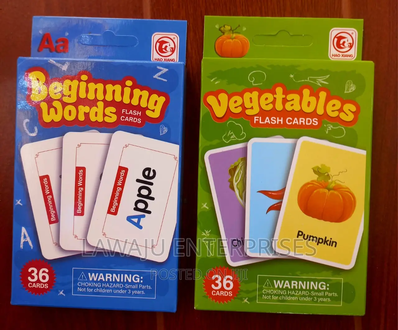 Beginning Words and Vegetables Flash Cards