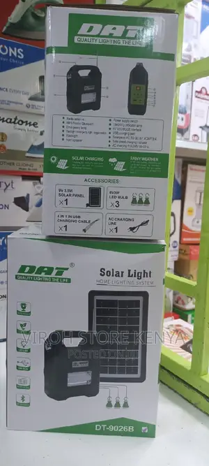 DAT-9026B Solar Radio With Radio Three Bulbs