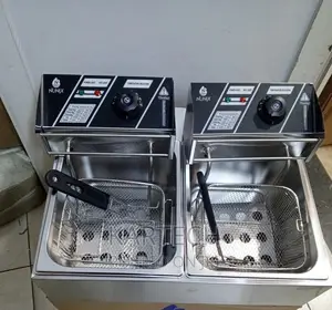 Nunix DF-6D Electric Double Deep Fryer 6 Litres. + 6 Litres.