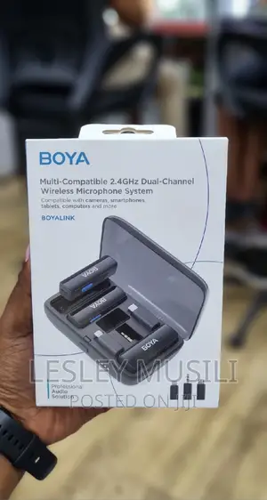 BOYALINK Multicompatible Dual Channel Wireless Microphone