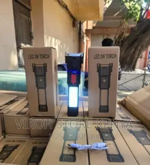3W LED Flashlight Magnetic Torch