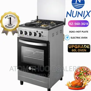 Nunix 50*60 3+1 Standing Cooker With Electric Oven 