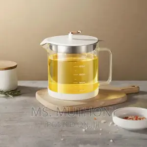 1 L Glass Pot Oil Filter/Storage*