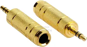 1/4 to 3.5mm Auxiliary Audio Adapter, Gold Plated, Resist Co