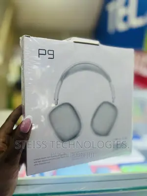 P9 Wireless White Headphones.