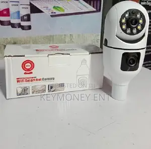 Smart Wifi Camera V380 Dual Lens. Nanny Cam, Bulb PTZ