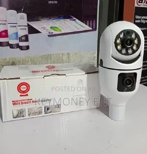 Bulb Nanny Wifi Camera With Double Lens, Dual Lens Cam