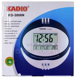 Kadio Digital Wall Clock