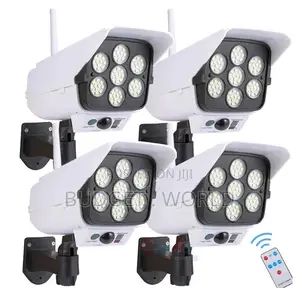 Solar Powered Dummy Security Camera Fake CCTV -4 PCS