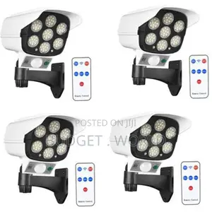 4 PCS Solar Powered Dummy Security Camera With Motion Sensor