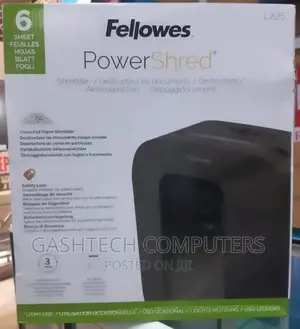 Fellowes Powershred LX25 6 Sheet Cross Cut Paper Shredder