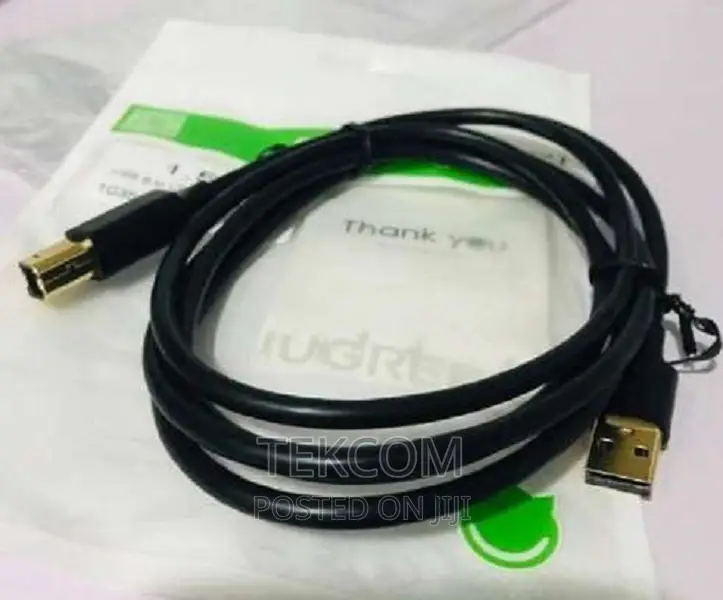 UGREEN USB 2.0 AM to BM Printer Cable 2m (Black) - US135
