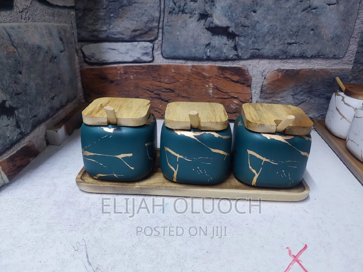 Ceramic Sugar Dish Set
