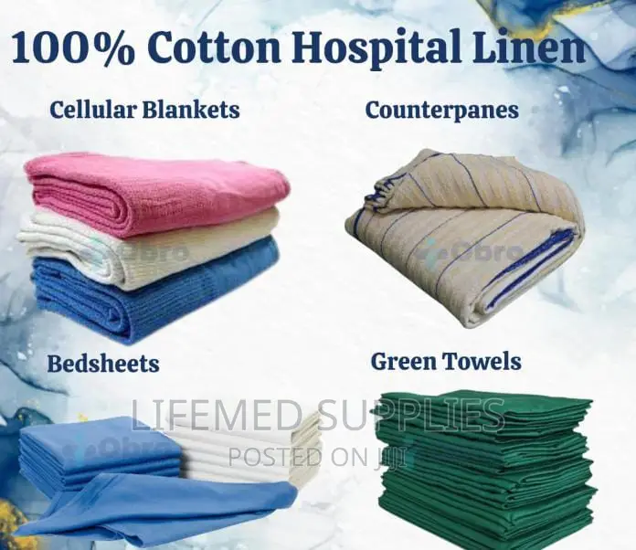 Cotton Hospital Cellular Blankets