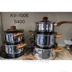 12 PCS Stainless Steel Cookware Set.