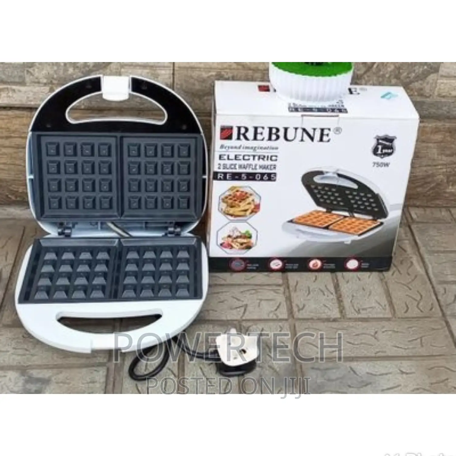 2 Slice Waffle Maker - Rebune