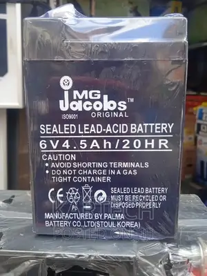Mg Jacobs 6V 4.5ah 20H Sealed Lead Acid MF Battery