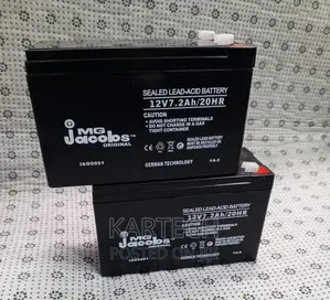 MG Jacobs 12V 7.2ah 20H Sealed Lead Acid MF Battery