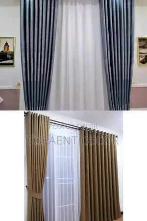 Curtain and Sheer Curtain and Sheer Curtain and Sheer