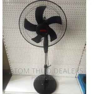 Black Veigapro Standing Fan 16" With Round Base 