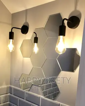 12pcs Hexagonal Acyric Mirrors