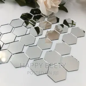 12pcs Hexagonal Acyric Mirrors