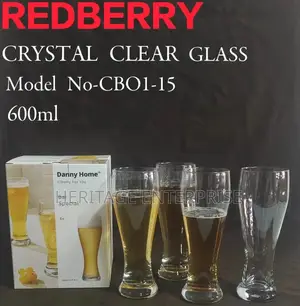 Glasses,Whiskey Glass 6pcs Set - Multipurpose 600ml.