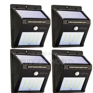 Led Solar Power Pir Motion Sensor Wall Light 20 Led- 4 PCS