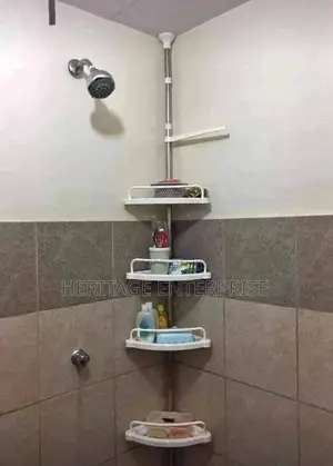 Corner Shelf, Adjustable Cornershelf Pole Organizer