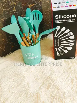 Spoons Silicone Spoon Set Light Green 12pcs
