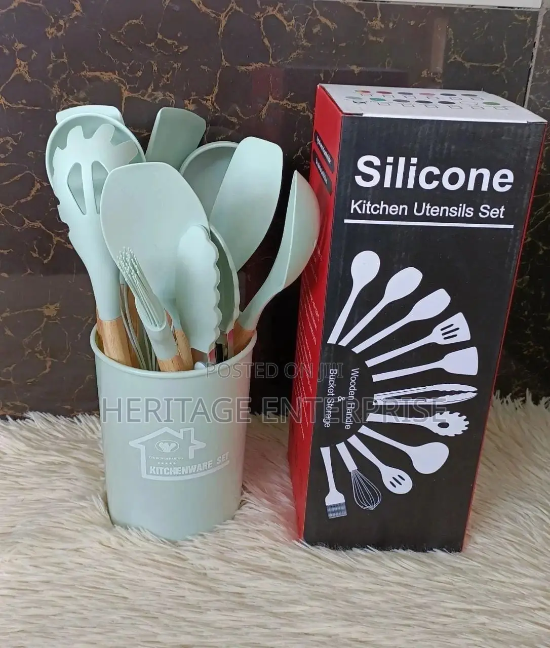Silicone Spoon Kitchen Utensils Set 12pcs 