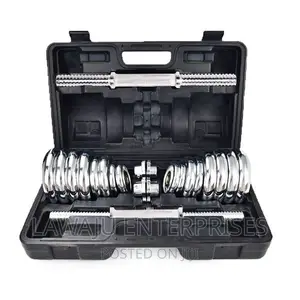 30kg Chrome Dumbell Set Fitness