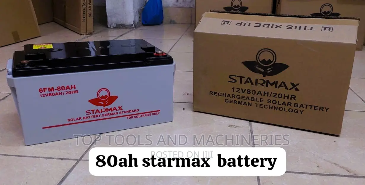 Starmax 12v 80ah Gel Solar Battery