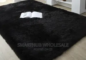 Black Carpet Fluffy Carpet*