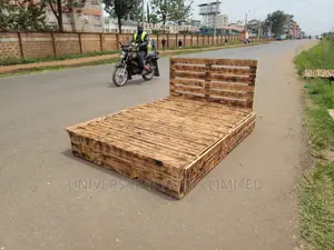 Detachable Pallet Bed - 5 by 6 Pallet Bed With Drawers