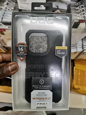iPhone 14 Pro UAG Metropolis Folio Case - Kevlar Black